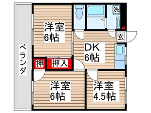 グリ－ンヒルタカハシの物件間取画像